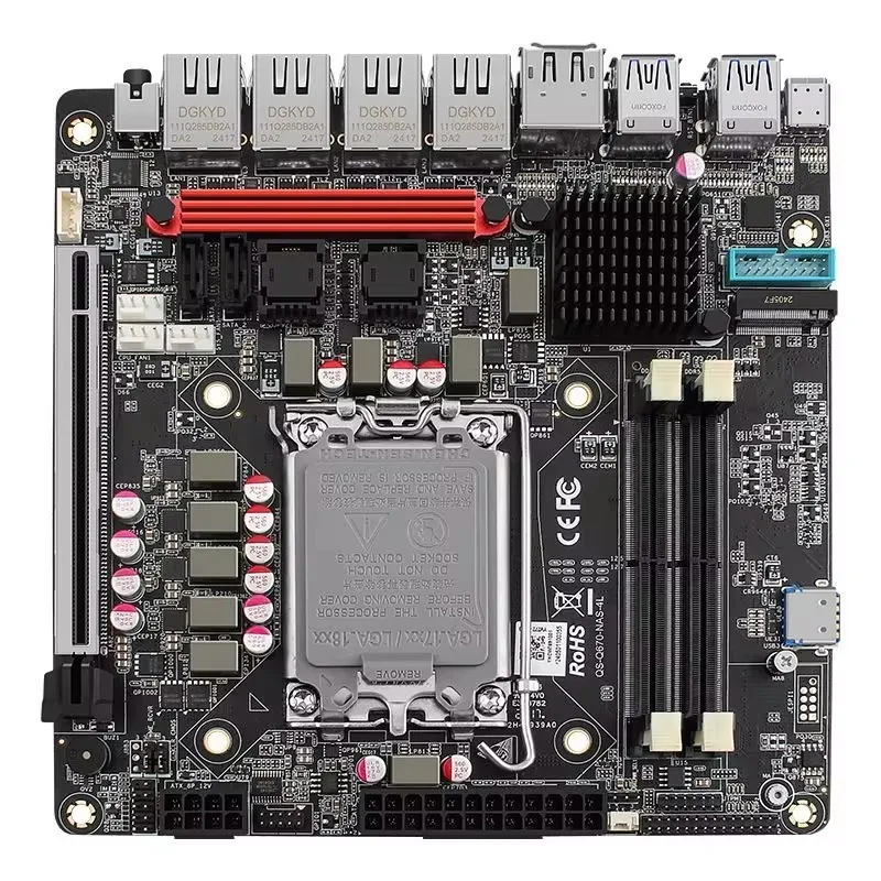เมนบอร์ด vPro Q670 NAS รองรับ  - Lga 1700 Ddr5 Itx Motherboard บทวิจารณ์และราคา